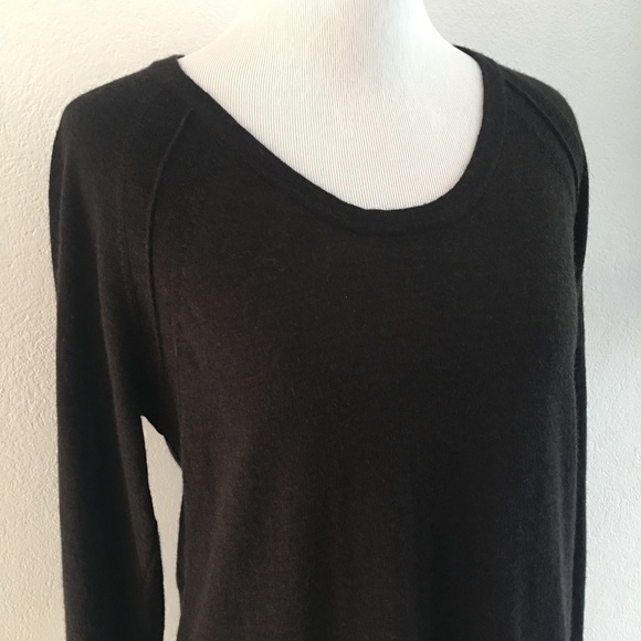 Eileen Fisher Brown Merino Wool Blouse size S - Picture 2 of 6